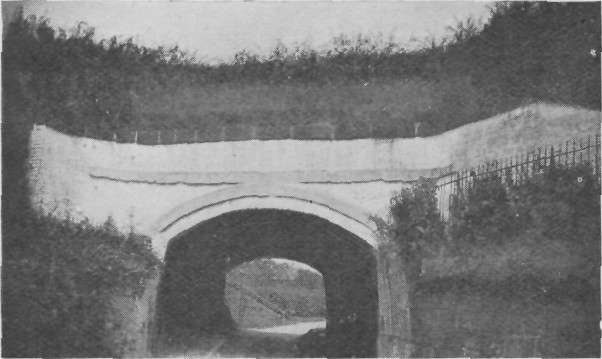 BRIDGE CARRYING THE CANAL OVERHEAD.