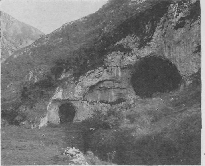 THE DOVE HOLES, DOVEDALE.